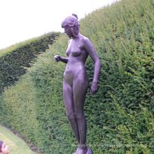 Garten Wohnkultur Metall Handwerk Lebensgröße Dame Nackt Gartenstatuen